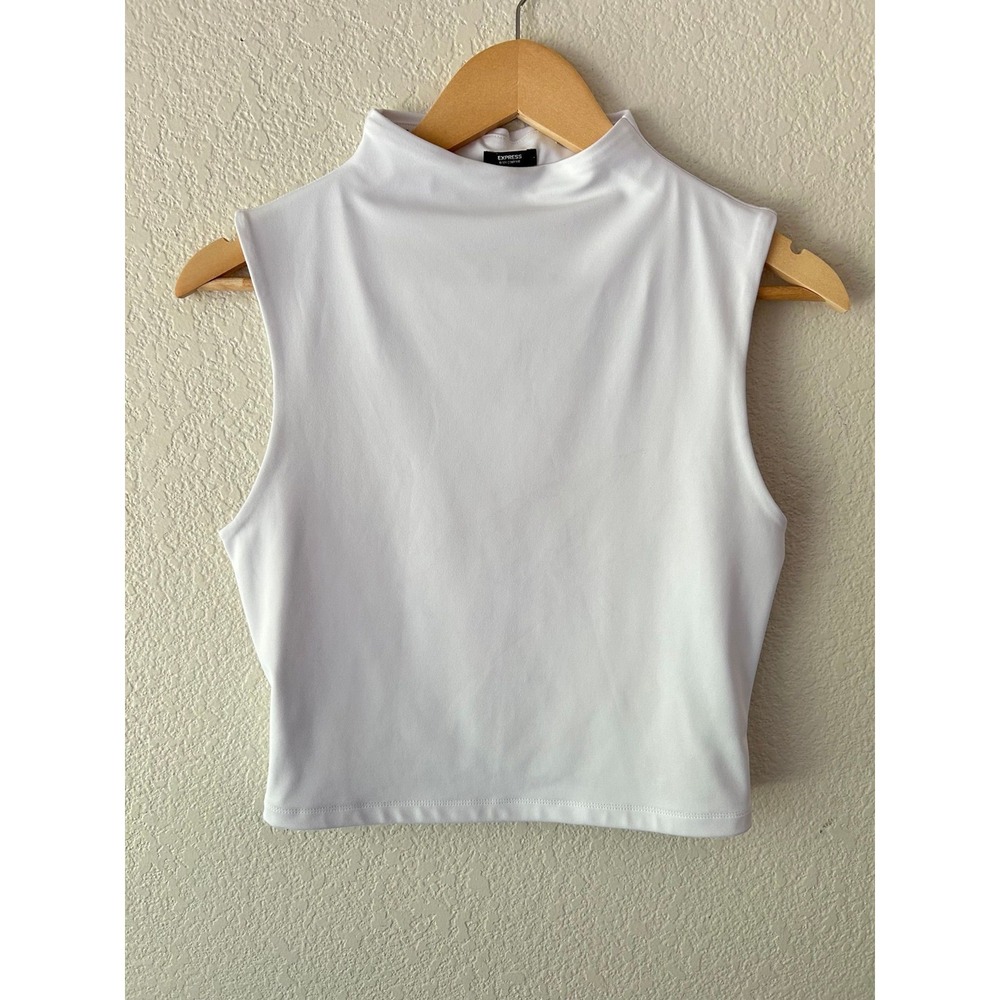 Express Midnight in Venice Mock Neck Top M